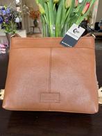 Burkley leren schoudertas, cognac kleur., Sieraden, Tassen en Uiterlijk, Tassen | Schoudertassen, Ophalen of Verzenden, Nieuw