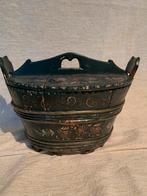 Houten Hinderlopen volkskunst butte, Antiek en Kunst, Antiek | Woonaccessoires, Ophalen of Verzenden