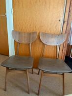 Deens design vintage stoelen (2), Ophalen, Gebruikt, Twee, Bruin