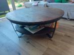 Mango houten salontafel, Huis en Inrichting, Tafels | Salontafels, Ophalen, 50 tot 100 cm, Rond, 50 tot 100 cm