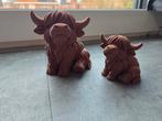 Schattige Highland Koeien Decoratie Set, Ophalen of Verzenden, Nieuw, Overige materialen, Dierenbeeld