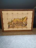 tafelblad met tegels met boerenbruiloft, Antiek en Kunst, Ophalen