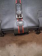 Vintage Zwarte Aktetas, Gebruikt, 50 tot 60 cm, Slot, Leer