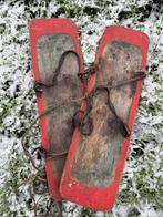 Antieke houten sneeuwschoenen decoratie materiaal, Ophalen of Verzenden