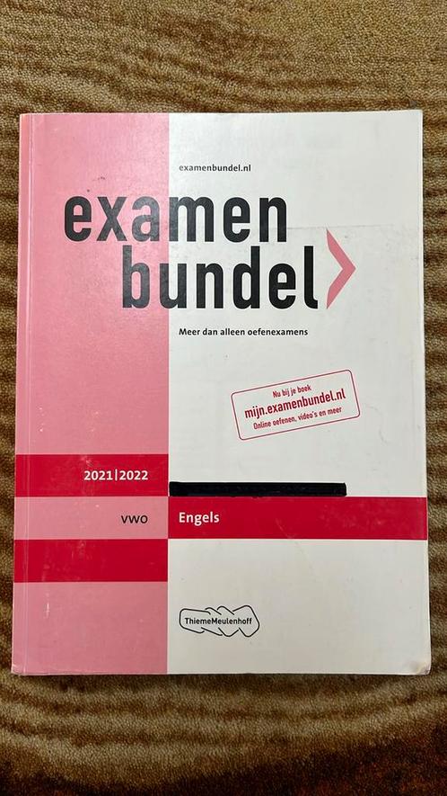 Examenbundel Engels vwo 2021/2022, Boeken, Schoolboeken, Gelezen, Engels, VWO, Ophalen of Verzenden