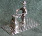 Nr B7: Zilveren miniatuur smid, Antiek en Kunst, Ophalen of Verzenden, Zilver