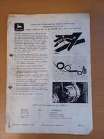 Installatie instructie hydraulic pomp John Deere 1640, 2040,, Ophalen of Verzenden, Gelezen, Tractor en Landbouw