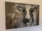 Handgeschilderde Friese koe schilderij 120x80cm, Ophalen