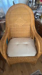 Rotan stoel met zit kussen, Tuin en Terras, Tuinstoelen, Ophalen, Gebruikt, Rotan