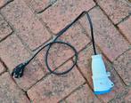 CEE verloopkabel, verloopstekker caravan voor camping, Caravans en Kamperen, Ophalen, Gebruikt