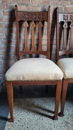 houten, antieke stoelen, nieuwe zitting, gratis, 4, Huis en Inrichting, Stoelen, Gebruikt, Bruin, Vier, Hout