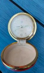 Antiek Reiswekker Klokje met Gouden Rand, Ophalen of Verzenden