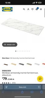 Marmer werkblad keukenblad 2 stuks, Huis en Inrichting, Ophalen, 50 tot 75 cm, 200 cm of meer, Minder dan 100 cm