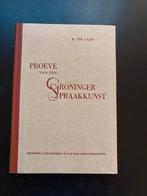 Proeve van een Groninger Spraakkunst - K. ter Laan, Boeken, Ophalen of Verzenden, Gelezen, Groningen