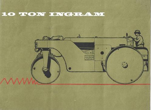 Ingram wals 10 ton folder wegenbouw wegen (frt), Boeken, Vervoer en Transport, Zo goed als nieuw, Overige vervoermiddelen, Ophalen of Verzenden