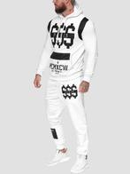 SALES! 608 Wit unisex katoenen trainingpak maat S, Kleding | Heren, Sportkleding, Wit, Nieuw, Ophalen of Verzenden, Algemeen