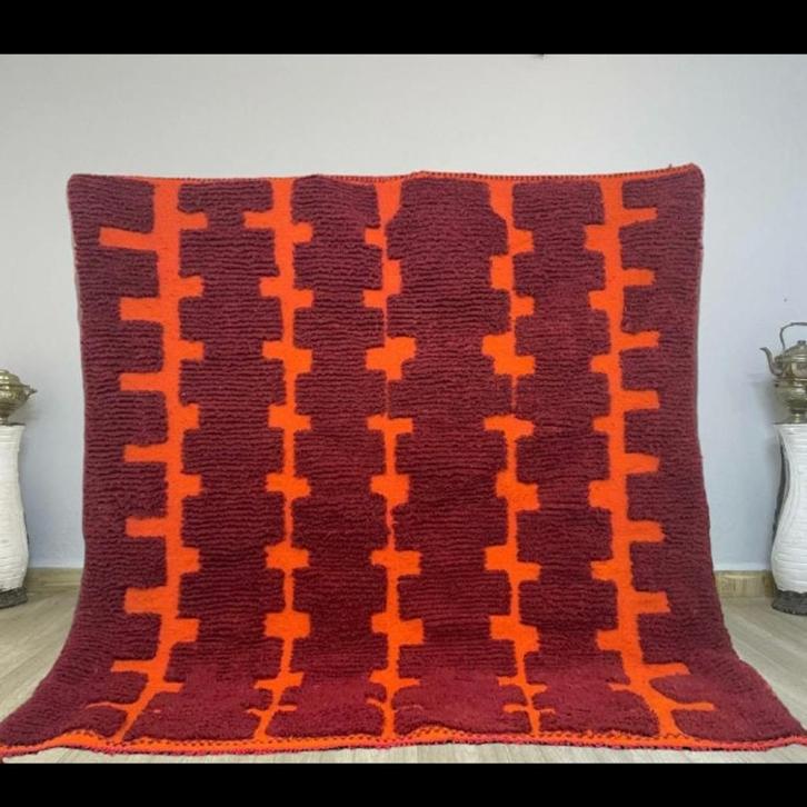 Boho handgeknoopt Marokkaans vloerkleed, Huis en Inrichting, Stoffering | Tapijten en Kleden, Nieuw, 200 cm of meer, 200 cm of meer