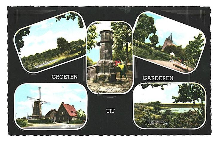 981319 Garderen Gld 1962 Gelopen met zegel, Verzamelen, Ansichtkaarten | Nederland, Gelopen, Gelderland, 1960 tot 1980, Ophalen of Verzenden
