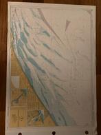 Zeekaart Noordzee: Oostende - Duinkerke, Admirality 1873, Watersport en Boten, Ophalen of Verzenden, Gebruikt