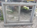 Oud betonnen kozijn met raam, Doe-het-zelf en Verbouw, Glas en Ramen, Ophalen, Gevelraam of Ruit, Minder dan 80 cm, 80 tot 120 cm