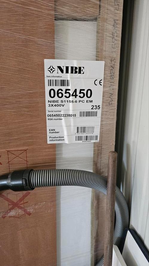 NIBE warmtepomp S1155-6 PC EM, Doe-het-zelf en Verbouw, Verwarming en Radiatoren, Nieuw, Overige typen, 800 watt of meer, 60 tot 150 cm