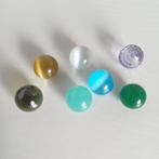 Melano set van 7 cateye balletjes 12mm, Sieraden, Tassen en Uiterlijk, Bedels, Verzenden