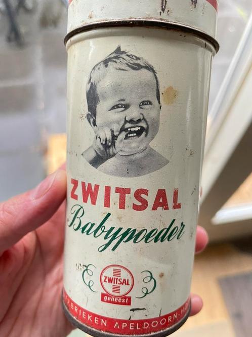 Titel: Vintage Zwitsal Babypoeder jaren 50/’60 – nog gevuld!, Verzamelen, Blikken, Zo goed als nieuw, Overige, Overige merken