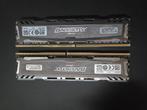 Crucial Ballistix Sport LT DDR4 2x8gb BLS8G4D30AESBK, Computers en Software, RAM geheugen, DDR4, Ophalen of Verzenden, Zo goed als nieuw