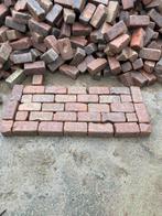 Partij oud gebakken klinkers keiformaat broodjes op pallet, Gebruikt, Destenenman, Keramiek, Klinkers