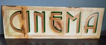 Xxl decoratie bord "Cinema" beschikbaar voor biedingen