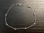 14 karaat witgouden armband met 7 zirkonia bedels Siebel, Sieraden, Tassen en Uiterlijk, Armbanden, Met edelsteen, Ophalen of Verzenden