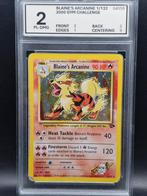 Blaine's arcanine 2000 gym challenge #1 woetoe grading 2, Verzenden, Gebruikt, Losse kaart