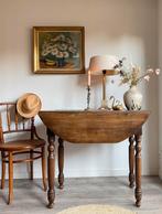 Antieke Franse Hangoortafel stevig hout origineel vintage, Antiek en Kunst, Ophalen