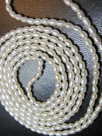Cultivé parel ketting 100 cm lang fijne ketting 10,5 gram beschikbaar voor biedingen