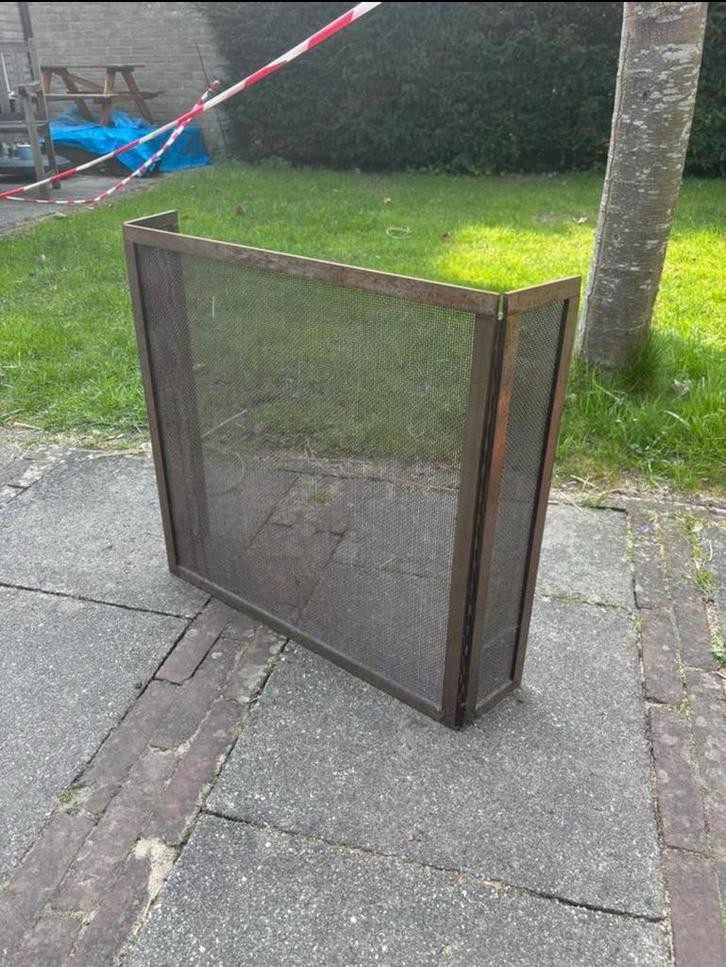 Vonkenscherm / Haardscherm Open Haard, Huis en Inrichting, Haarden, Gebruikt, Houthaard, Ophalen of Verzenden