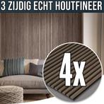 Akoestische Wand Panelen - 4 Stuks 260x60 - Echt Houtfineer, Nieuw, Ophalen of Verzenden, Kerkweg 34, YSONIC