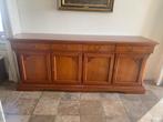 Kersen en wortelnoten houten dressoir met deuren en lades, Huis en Inrichting, Kasten | Buffetkasten, Ophalen, Gebruikt, 100 tot 150 cm