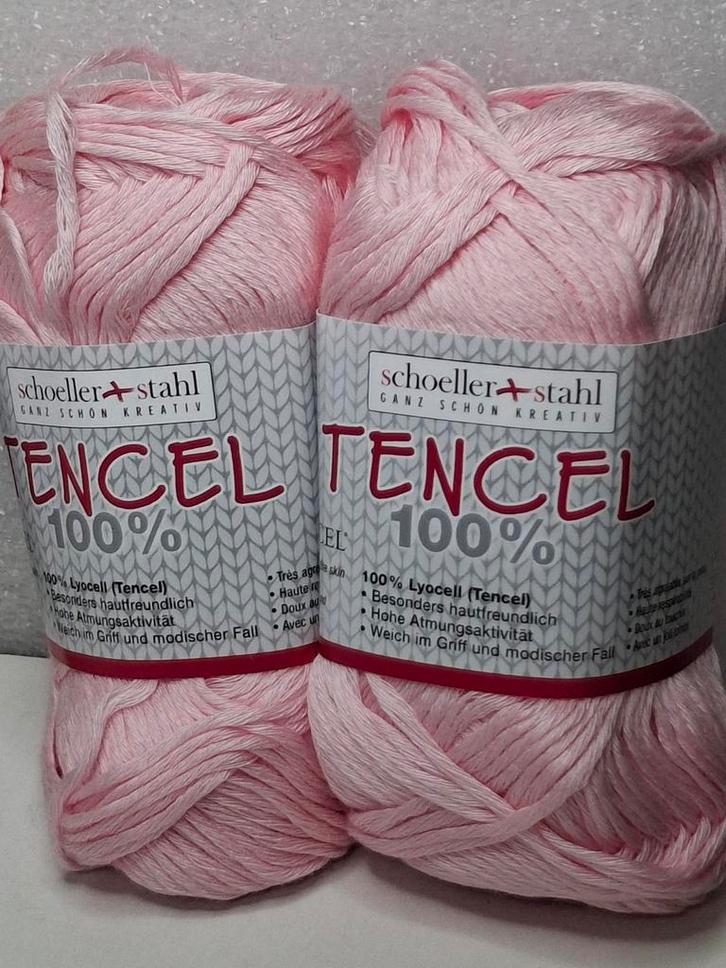 10 Bollen Schoeller Stahl Tencel Babygaren Rose, Hobby en Vrije tijd, Breien en Haken, Nieuw, Breien of Haken, Wol of Garen, Ophalen of Verzenden
