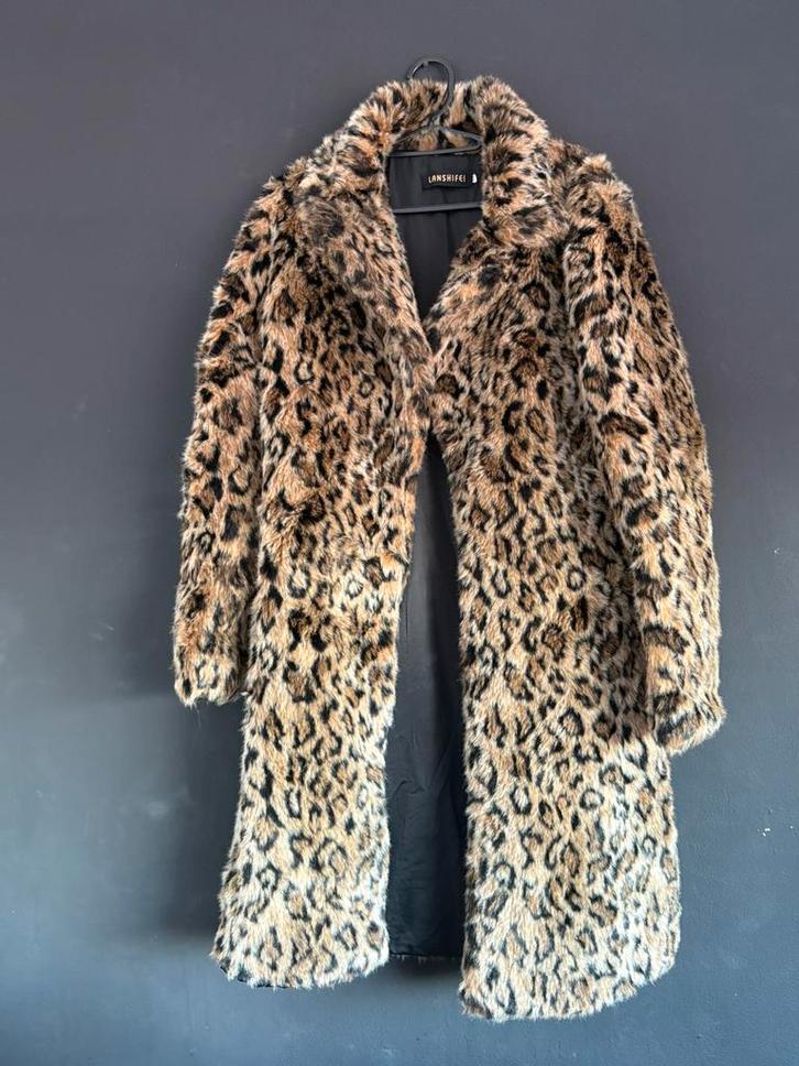 Luipaardprint Faux Fur Jas - Maat M, Kleding | Dames, Jassen | Winter, Zo goed als nieuw, Maat 38/40 (M), Overige kleuren, Ophalen of Verzenden
