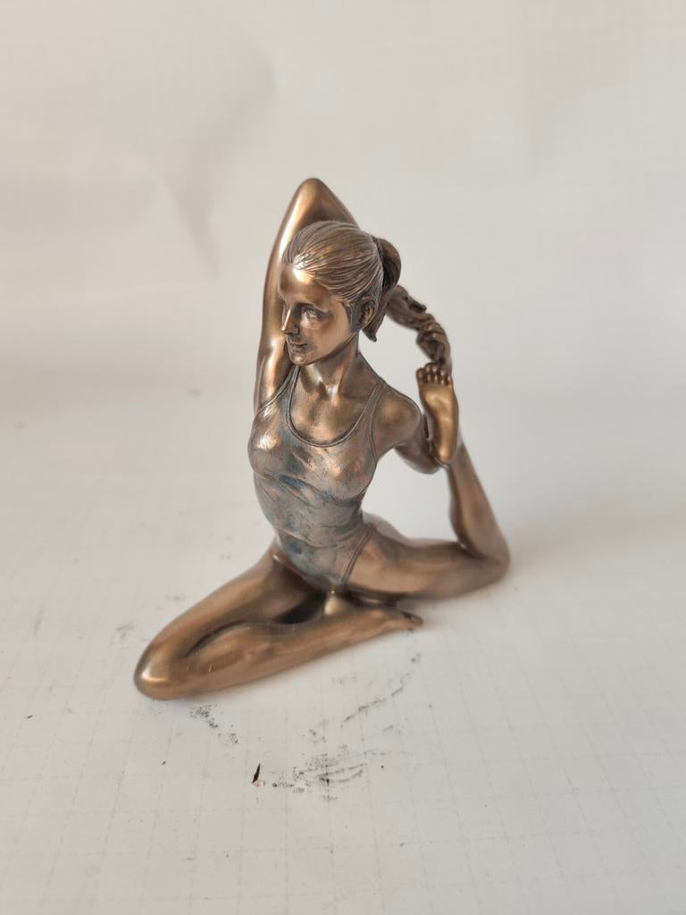 Bronskleurig Gymnastiek Figuur, Antiek en Kunst, Ophalen of Verzenden