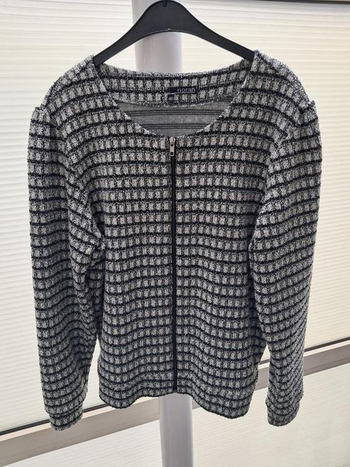 Dames Jasje (kort) zwart wit ruit mt 46, Kleding | Dames, Jasjes, Kostuums en Pakken, Zo goed als nieuw, Jasje, Maat 46/48 (XL) of groter