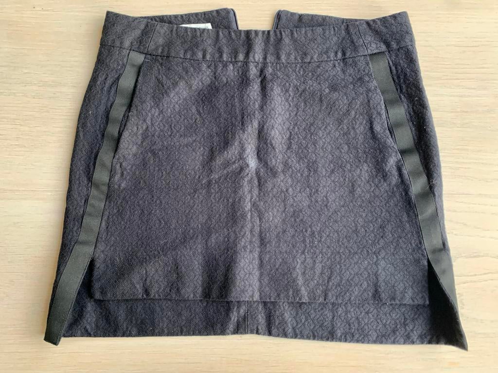 Dries van Noten Mini Rok - Blauw/Zwart - Maat S, Kleding | Dames, Blauw, Ophalen of Verzenden, Zo goed als nieuw, Maat 36 (S)