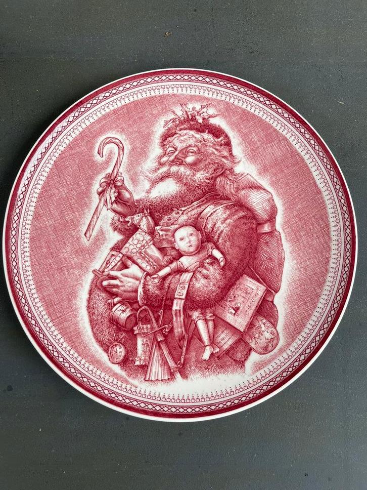 Wedgwoord bord Saint Nick, Sinterklaas. Versturen kan, Diversen, Sinterklaas, Zo goed als nieuw, Ophalen