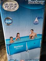 Bestway opzetzwembad 2x3m, Ophalen, Rechthoekig, 200 tot 400 cm, Minder dan 80 cm