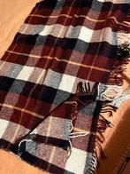 Grof geweven plaid ruitjes deken, ruit 170x108 ex franje, Huis en Inrichting, Woonaccessoires | Plaids en Woondekens, Ophalen of Verzenden