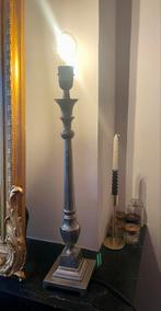 Zilveren Lampenvoet Verzilverd - Brocante Stijl - 60cm, Ophalen of Verzenden