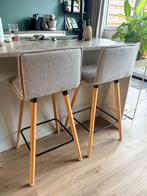 2 barkrukken, Huis en Inrichting, Barkrukken, Ophalen, Met voetsteun, Zo goed als nieuw, 90 cm of meer