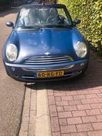 Mini 1.6 16V Cooper Cabrio 2005 Blauw, Auto's, Voorwielaandrijving, 4 cilinders, Cabriolet, Leder en Stof
