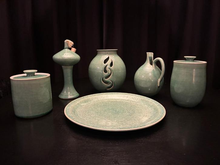 Handgemaakt celadon keramiek, Antiek en Kunst, Antiek | Keramiek en Aardewerk, Ophalen