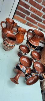 Vintage Bulgaars aardewerk servies., Ophalen of Verzenden
